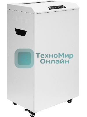 Шредер ГЕЛЕОС УО65-4, DIN P-4 (4 ур-нь секр.), фрагмент 3,9х30мм, 34-38 лист (70г/м2), CD/пл.карты/скрепки/скобы, 65 литров