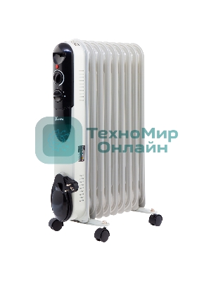 Обогреватель масляный MTX OCH-2000, белый, 2000 Вт, 20 м2, термостат