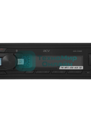 Автомагнитола ACV AVS-918BR, 1 DIN, Bluetooth, USB Type-A, AUX