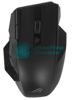 Мышь беспроводная/проводная ASUS ROG Spatha X черный, 19000 dpi, радиоканал, USB, кнопки - 12