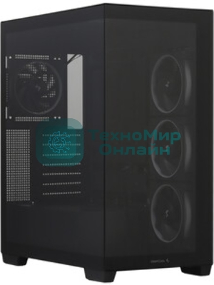 Компьютерный корпус Deepcool CG580 4F V2 без БП, боковое окно (панорама), 4x120мм ARGB PWM вентилятора, черный, ATX (R-CG580-BKADA4-G-2)