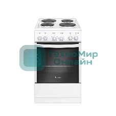 Плита электрическая Gefest 5140-01 белый, конфорок 4 электрических, духовка 55 л, 50 см x 85 см x 58.5 см