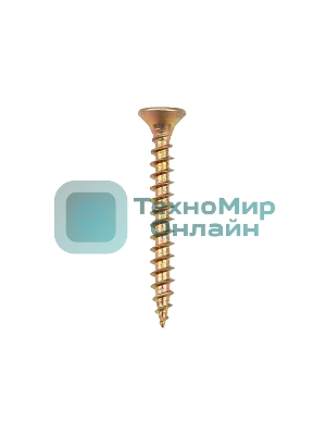 Саморез универсальный Kranz 3.5х30, желтый цинк, короб (200 шт./уп.)