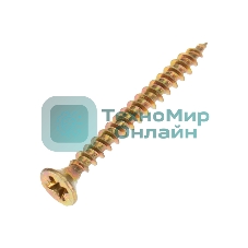 Саморез универсальный Kranz 4х35, желтый цинк, упаковка поставщика (12 000 шт.)