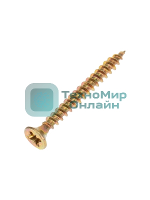 Саморез универсальный Kranz 4х35, желтый цинк, упаковка поставщика (12 000 шт.)