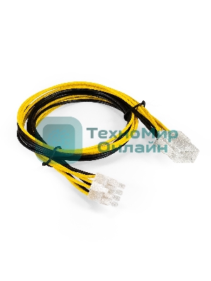 Удлинитель кабеля питания материнской платы +12V ExeGate EX-EXT-8M8F-0.5 (8pin EPS12V M/8pin EPS12V F, 0,5м)