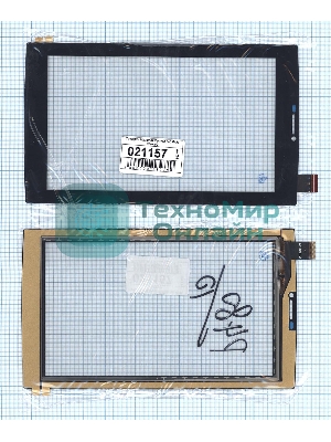 Сенсорное стекло (тачскрин) Micromax Canvas Tab P480. черное