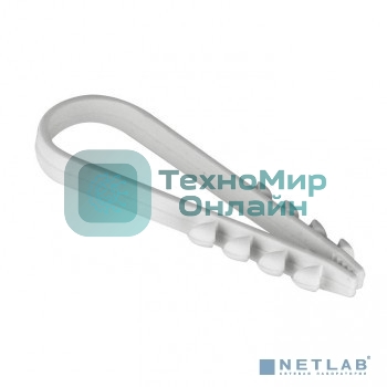 Дюбель-хомут EKF plc-ncc-19x25w для круглого кабеля (19-25 мм) белый (100 шт.) EKF PROxima