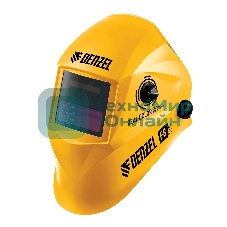 Щиток защитный лицевой (маска сварщика) Denzel F8, см. окно 100х50, Real Color, DIN 4-8/9-13