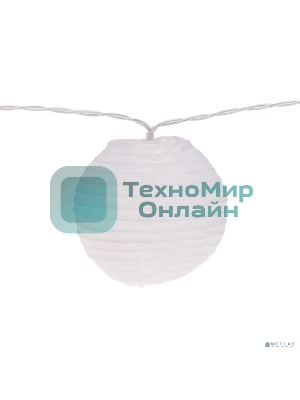 Гирлянда садовая Rexant Денг, 635 см, 3000К, встроенный аккумулятор, солнечная панель, коллекция Пекин