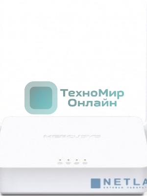 Роутер Mercusys 300Mbps Multi-Mode Wireless N Router, 2× Fixed External Antennas, 2× 10/100 Mbps LAN Ports, 1× 10/100 Mbps WAN Port, FEATURE: Access Point Mode, WPS/Reset Button, IPTV, IPv6, Beamforming, MU-MIMO, Parental Controls, Guest Network