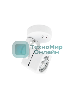 Накладной поворотный светильник с выключателем TA108 WH белый GU10 D80*130*D60