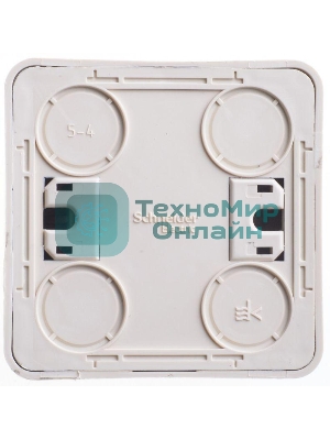 Выключатель 2-кл. ОП Этюд 10А IP20 крем. SchE BA10-002K