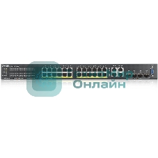 Коммутатор гибридный L2 PoE+ Zyxel NebulaFlex Pro GS2210-28HP, rack 19