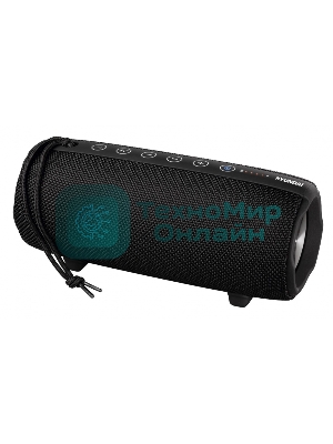 Колонка портативная Hyundai H-PAC340 черный 20W 1.0 BT/3.5Jack/USB 10м 5000mAh
