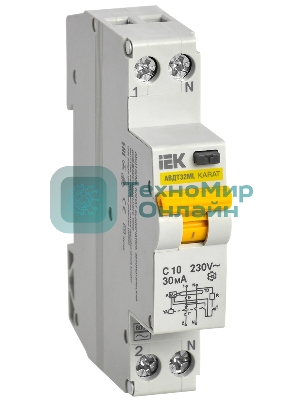 Выключатель автоматический дифференциального тока АВДТ32МL В10 30мА KARAT IEK
