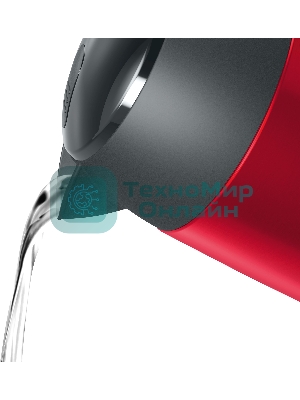 Чайник электрический Bosch TWK3P424 1.7л. 2400Вт красный (корпус: нержавеющая сталь)