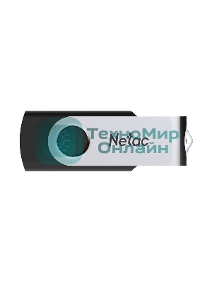 Флешка USB Netac U505 (NT03U505N-128G-30BK), 128Gb, USB 3.0, R/W 110/45, черный/серебристый