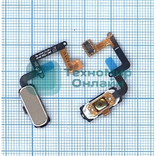 Кнопка HOME в сборе с механизмом и шлейфом для Samsung A320, золотая