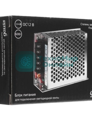 Блок питания GAUSS LED STRIP PS 60W 12V