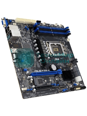 Материнская плата серверная ASUS P13R-M, LGA1700, Intel C262, 4xDDR5 (ECC), 8xSATA, 1xM.2, 1xPCIe 5.0 x16, 1xPCIe 3.0 x8, 1xVGA, 3x1Gb LAN, 3xUSB-A 10Gbps, mATX