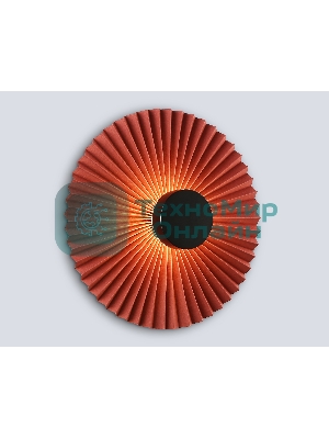 Настенный светильник Ambrella light LH72653 BK/RD черный/красный 6W 3000K D300*100