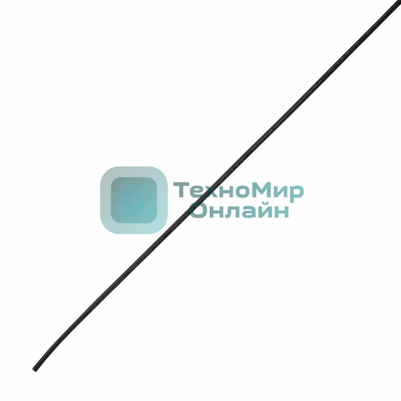 Термоусаживаемая трубка клеевая Rexant 8,0/2,0 мм, (4:1) черная, по 1 м