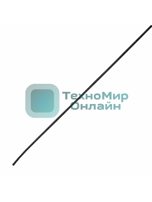 Термоусаживаемая трубка клеевая Rexant 8,0/2,0 мм, (4:1) черная, по 1 м