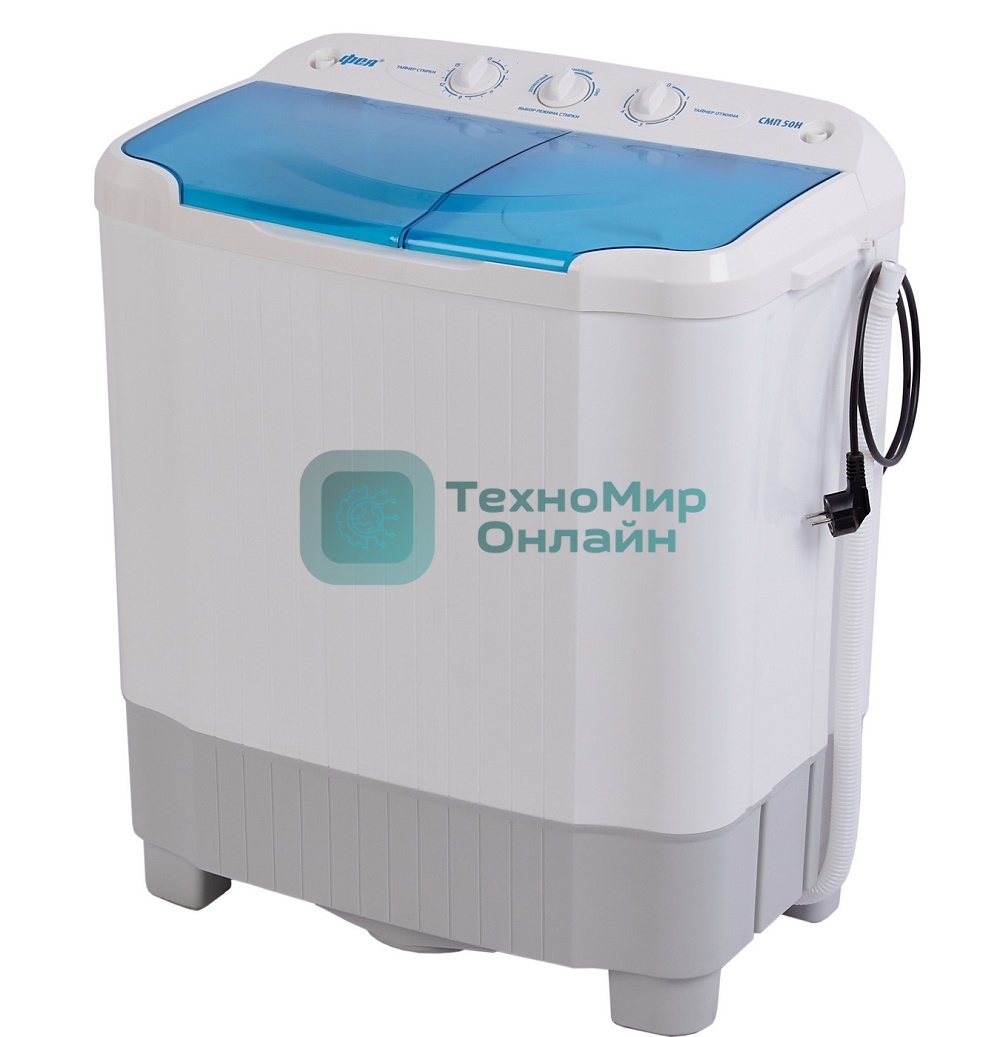 Стиральная машина Фея СМП 50НС белая, загрузка вертикальная 5 кг, 1350 об/мин., класс: А