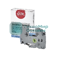 Кассета с лентой S'OK by Sakura Printing TZES531 для Brother, черный на синем, 12мм/8м, наклейка