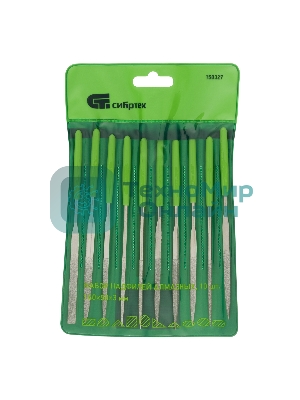 Набор надфилей алмазных Сибртех, 140х50х3, 10 шт.