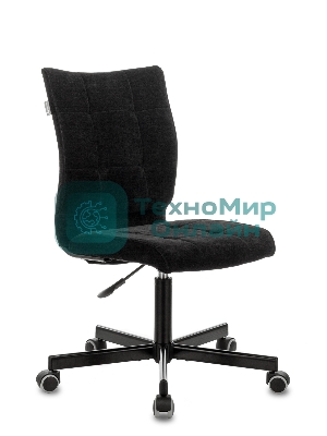 Кресло компьютерное Бюрократ CH-330M/LT-20 без подлокотников, черный, крестовина металл