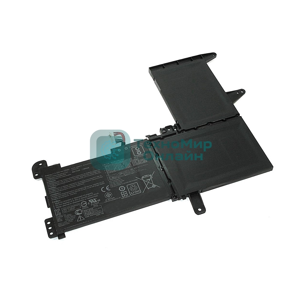 Аккумуляторная батарея для ноутбука Asus X510 S510 11.52V 42Wh черный