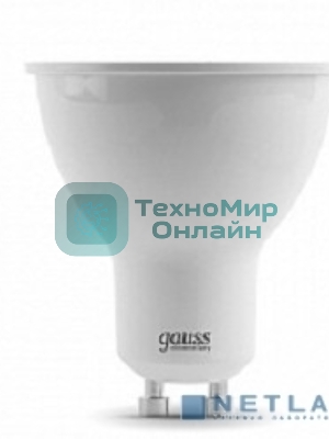 Лампа cветодиодная LED Gauss Elementary MR16 GU10 7W 530lm 3000К 13617
