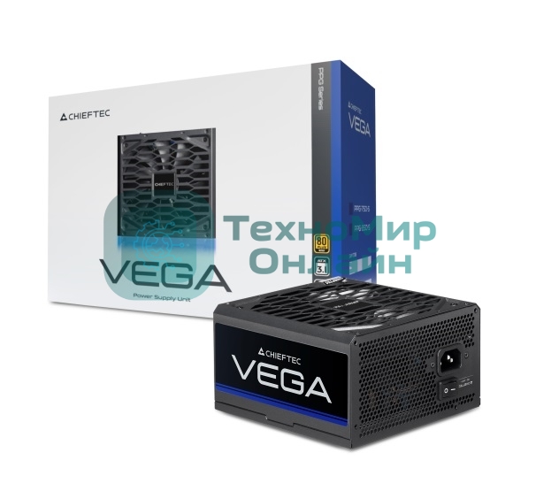 Блок питания Chieftec Vega PPG-750-S, 750Вт, 80 PLUS Gold, 135мм, черный