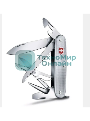 Нож Victorinox Farmer X Alox, 93 мм, 10 функций, алюминиевая рукоять, серебристый