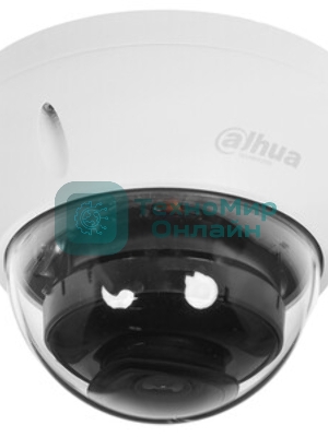 Уличная купольная IP-видеокамера Dahua 2Мп; 1/2.8” CMOS; моторизованный объектив 2.8~12 мм; механический ИК-фильтр; чувствительность 0.008лк@F1.7; сжатие: H.265+, H.265, H.264+, H.264, MJPEG; 2 потока