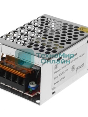 Блок питания LED STRIP PS 30Вт 12В Gauss 202003030