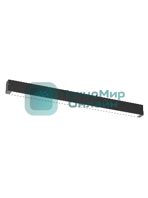 Трековый линейный светильник Ambrella light GL8055 BK черный IP20 27W 3000-6000K 220V 120° 600*25*41