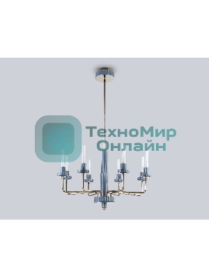 Люстра Ambrella light LH53126/8 GD/WH/GB золото/белый/серо-синий 13W 3000K D720*1120