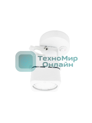 Накладной поворотный светильник с выключателем TA108 WH белый GU10 D80*130*D60