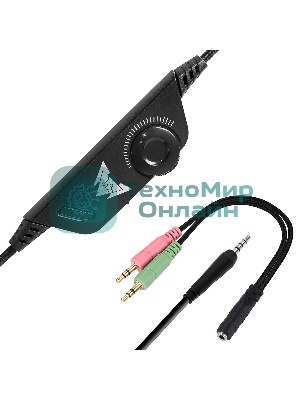 Гарнитура Crown CMGH-2001 чёрный, проводная