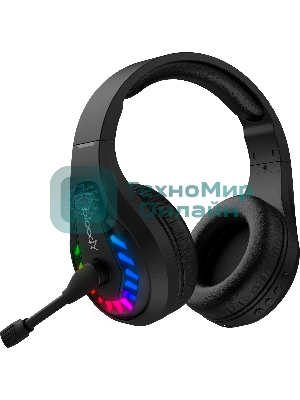 Гарнитура Bloody GR230 чёрный, беспроводная + проводная, радиоканал, до 40 ч, подсветка