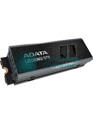Накопитель SSD ADATA LEGEND 970, 2Tb, PCIe 5.0 x4, M.2 2280, NVMe, R/W 10000/10000, с радиатором