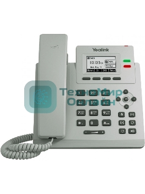 Телефон YEALINK SIP-T31P, светло-серый, 2 аккаунта, PoE, шт