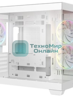 Компьютерный корпус Deepcool CG330 3F без БП, боковое окно (панорама), 3x120мм ARGB PWM вентилятора, черный, mATX