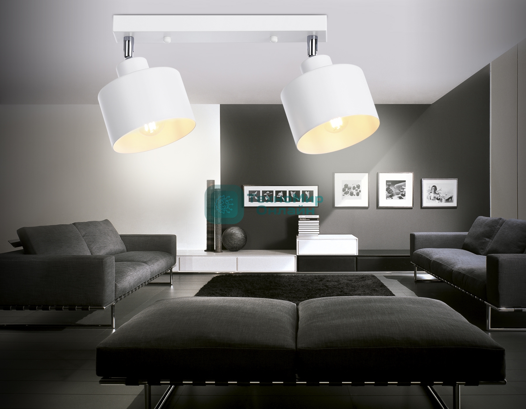 Светильник Ambrella light TR8141/2  WH белый E27*2 max 40W 340*120*180