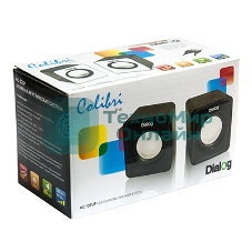 Акустическая система Dialog Colibri AC-02UP черный акустические колонки 2.0, 5W RMS, питание от USB