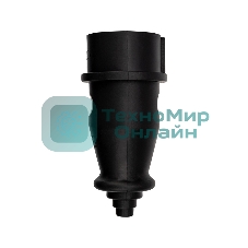 Вилка переносная Rexant влагозащищенная 3Р+РЕ, 32 А, IP44 каучук, черная