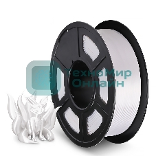 Филамент NVPrint Silk PLA+ White для 3D печати диаметр 1.75мм длина 330 метров масса 1 кг